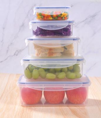 China Microwavable 0.24/0.4/0.5/0.7/1/1.2/1.5/2L BPA Free Plastic Food Container Per 10 Pcs Lunch Box Microwavable Baby Food Container for sale