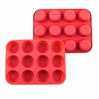 China High Quality Unbreakable Durable Durable Small Box Cupcake Silicone Container Easy Baking Molds for sale