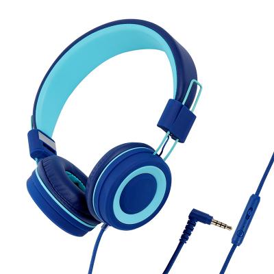 China Colorful Wireless Earphone Kids Headphones PC Computer Gaming Foldable Headset With 3.5mm Audio Cable For School Teens for sale