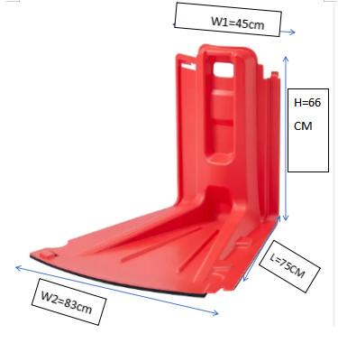 中国 Outer Curved Plate Flood Defence Barrier New Matterial Flood Gablewall 販売のため