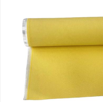 China Tejido de fibra de vidrio amarillo de alta temperatura con recubrimiento de fibra de vidrio de silicona para soldadura eléctrica de Samsung en venta