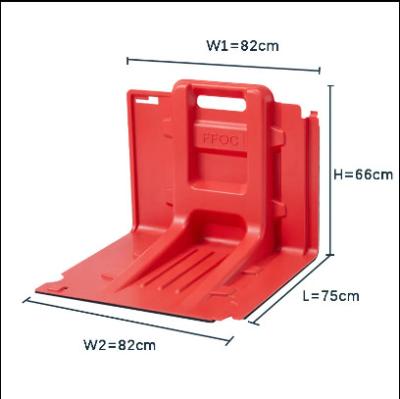 China Outer Curved Plate Flood Control Baffle New Material Flood Gablewall à venda