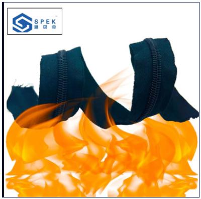 Cina Chiusura a misura Chiusura antifiamma Chiusura antincendio Costume di plastica Nylon Metal Chiusura antincendio Costume antincendio in vendita