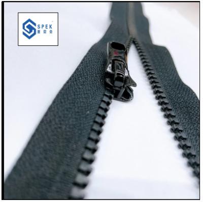 China Sustainable Aramid 8# Open Tail Fire -retardant Black Zipper for sale