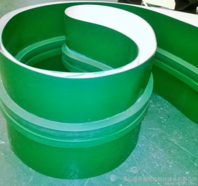 China 3mm Groene van het de Transportband Vlotte Glanzende Voedsel van pvc De RangTransportband Op hoge temperatuur Te koop