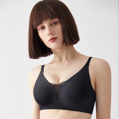 China Morden Seamless Style Breathable Comfortable Ladies Bra Wireless Push Up Body Shaping Strap Elastic Seamless Bra for sale