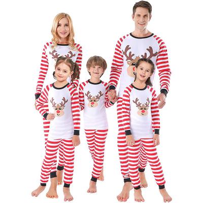 China QUICK DRY Popular Fashion Men's Women's Wear Long Sleeve Parent-child Suit Home Clothes Christmas Pajamas for sale