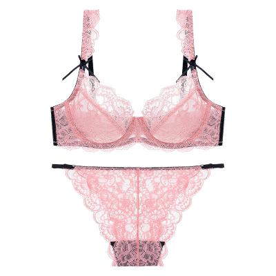 China Brand New Breathable Teddy Bear Plush Underwear Woman Bra Set Big Cup Bust Nerd XL Plu Size Lingerie Bralette for sale