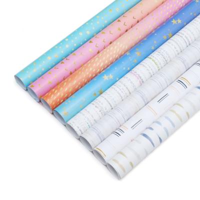 China Waterproof Popular New Color Coated Gift Wrap Paper For Wrapping Birthday Gift for sale