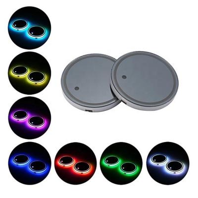 China Stocked Beverage Glass Bottle Cup Coaster Mat And RGB LED Atmosphere Lamp for sale