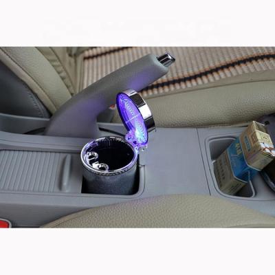 China Environmental simple and elegant home led light car ashtray for sale