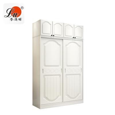 China White Adjustable Design Large Wardrobes (Other) Bedroom Sliding Door Floor-Standing Movable Wardrobe for sale