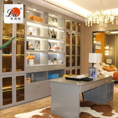 China Custom Open Swing (Other) Home Furniture Full Modern White High Gloss Wardrobe Overall Wardrobe Custom Made for sale