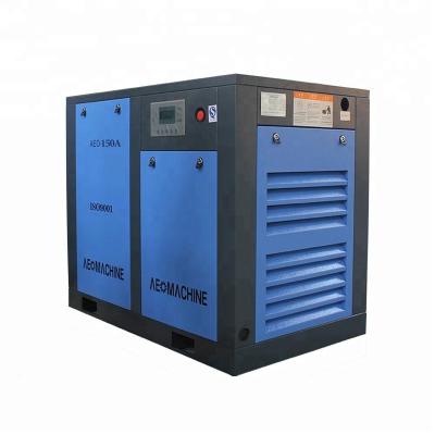 China 150hp 110kw lubricated direct driven screw air compressor with industrial dehumidifier for sale