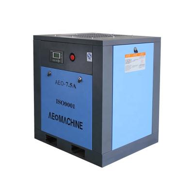 China Lubricated Made In China High Performance 5.5KW 7.5HP Industrial Screw Air Compressor for sale