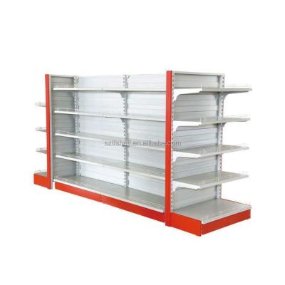 China Single Sided Supermarket Shelves Customized Retail Display Rack Rack Storage Rack Gondola For Store for sale