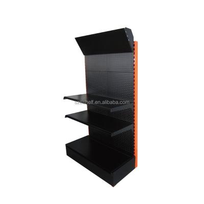 China Suzhou factory direct sale high quality single sided metal display gondola supermarket rack shelf for sale