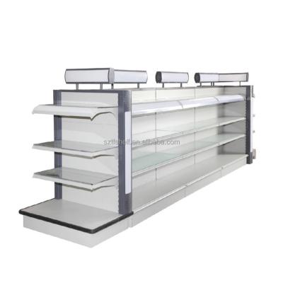 China Supermarket Single Side Multicolor Double Side Gondola Display Supermarket Shelving Shelf for sale