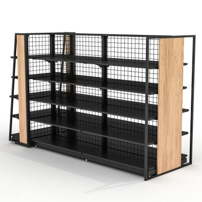 China Suzhou Single-Sided Factory Supply Direct High Quality Grocery Shelves Grocery Display Racks for sale