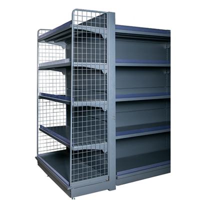 China Hot Selling Large Project Store Display Supermarket Rack Single Sided Customized Super Market Shelf for sale