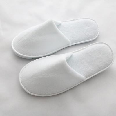 China Disposable Closed White Spa Hotel Salon Toe Slippers for sale