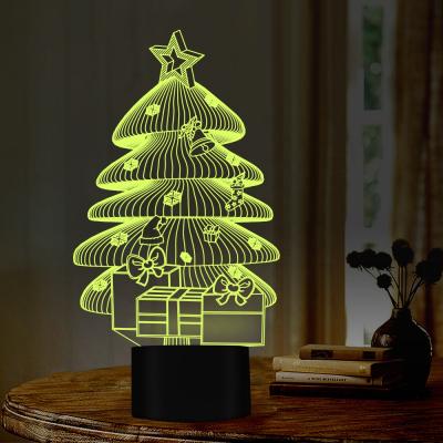 China Gift FS-3606 modern 3d night light base promotional acrylic light night 3d for kids for sale