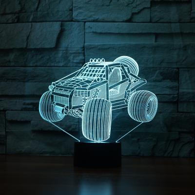 China 2022 Novelty New FS-3592 SUV Lamp LED Night Light Modern Custom Free Shipping Acrylic 3D Bulb Atmosphere Colorful Acrylic for sale