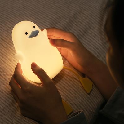 China Modern Child USB Silicone Touch Sensor Led Mini Night Light Animal Lamp, Silicone Night Light For Child for sale