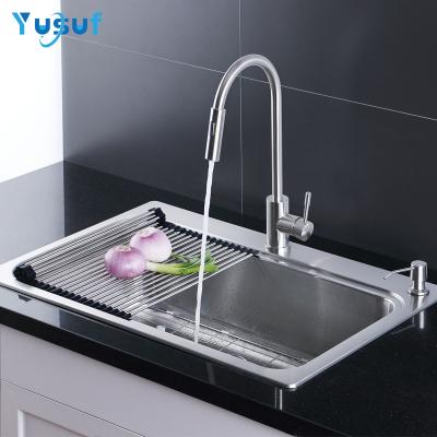 China With Faucet Handmade Stainless Steel Big Size Customized Stainless Steel Kitchen Sink for sale