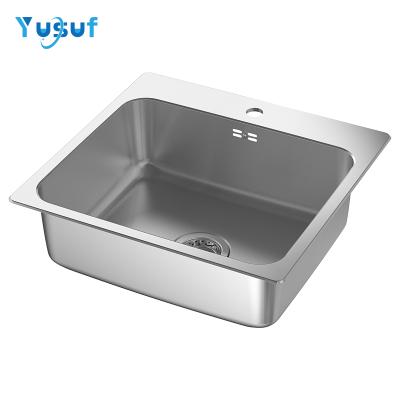 China With Faucet Custom Size Square Undermount Kitchen Sink With Drainer for sale