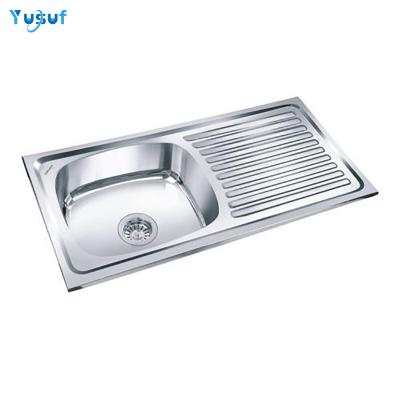 China Without Faucet Factory Good Quality Kitchen Sink Drain Panel European Standard Kitchen Sink for sale