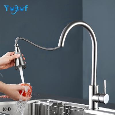 China Thermostatic Faucets CE Approved High Quality Brass Pull Out Kitchen Faucet for sale