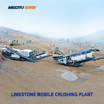 China Quarry Gold Processor Limestone Crusher Machine Limestone Movable Granite Mobile Cone Crushing Plant for sale