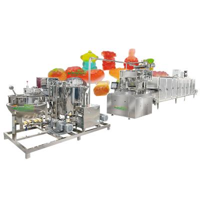 China Food Automatic gummies jelly depositor machine gelatin pectin carrageenan gummy candy molding machine for sale