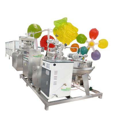 China Food full automatic chocolate filled dropper roller PLC control servo filling hard candies production line for sale