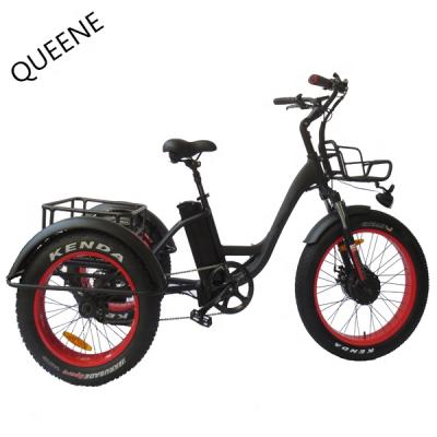 China Aluminum Alloy Queene / 3 Wheel Adult Electric Bicycle Cargo Front Motor Moped Electric Pedelec Bike for sale