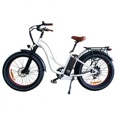 China Aluminum Alloy QUEENE/26*4.0 750W 1000W Fat Tire Big Tire Electric Mountain E Bike/Snow Bike/Electric Bicycle with CE for sale