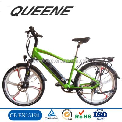 China Electric bicycle 36V 10AH aluminum alloy lithium battery fat tire mountain electric bicycle for sale