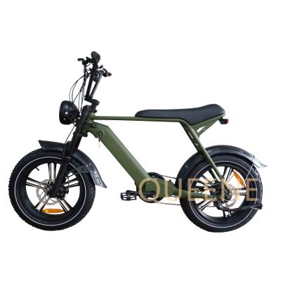 China Aluminum Alloy Queene/20 Inch Super Power 48V 500W 750W 1000W Ebike Folding Electric Bike Super 73 Fat Tire Electric Bicycle Bike for sale