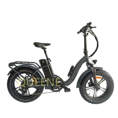 China QUEENE aluminum alloy best ebike 750W 1000W electric bicycle/fat tire folding 20 inch 4.0 electric bikes for adults for sale