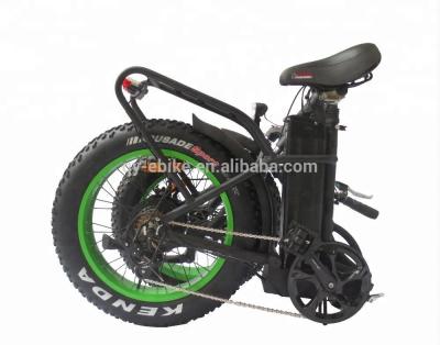 China 20inch Aluminum Alloy Foldable Fat Tire 48V500W Electric Bike Folding Motorized Bicycle With EN15194 for sale