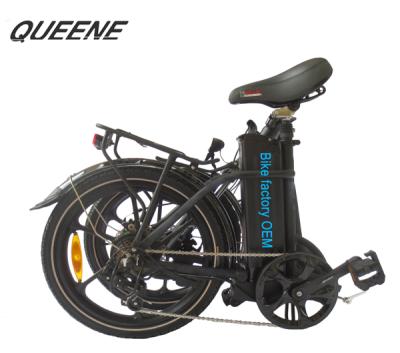 China Aluminum Alloy QUEENE/20 Inch Mini Folding Electric Bike City Cruiser Electric Bike Motor Bike Fold ebike for sale