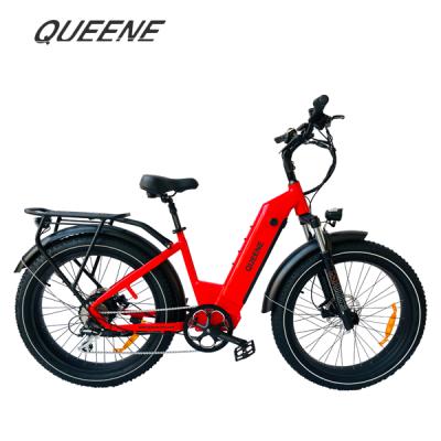 China Aluminum alloy QUEENE/electric bik high quality easy ride fat tire/hot sale 48v e-bike racing ebike /wholesale cheap 1000watt meped e-bikes for sale