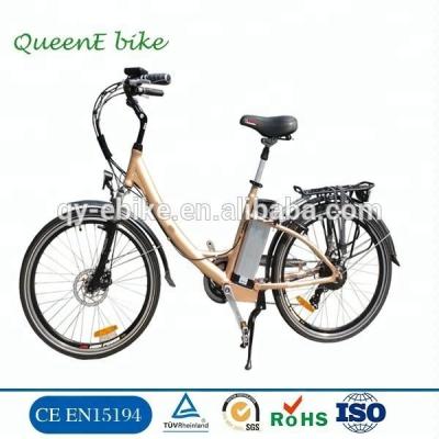 China Aluminum Alloy EN15194 Lady Electric City Bike Electric Bicycle / Vietnam Electric Bicycle for sale