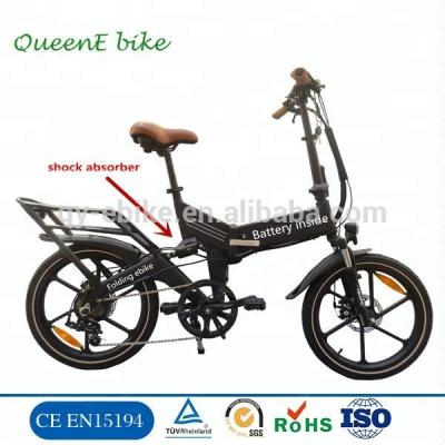 China Green energy motorized folding vespa electric bicycle cheap electric bicycle moped e bike aluminum alloy fashion lady e bike for sale