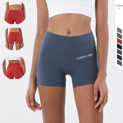 China Women Yoga Shorts Seamless Antibacterial Custom Logo Workout Fitness Compression Sports Yoga Common Wear for sale