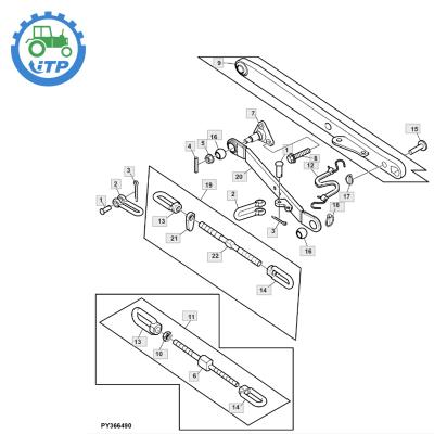 China Farm Tractor ST667520 Good Quality Draft Link Assembly Hydraulic Linkage Assembly Series Suitable For John Deere Tractor 5103 5203 5303 for sale