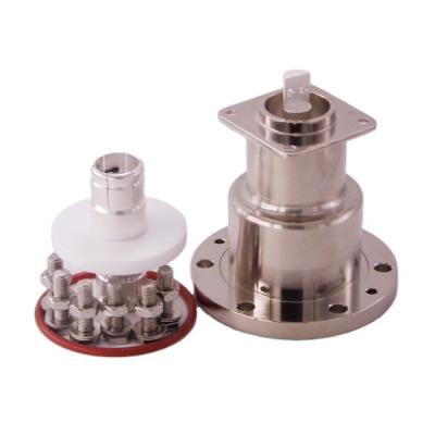 China RF 50ohm 3-1/8 EIA Flange RF Coaxial Connector with 70mm SQUARE Flange and 20mm Exposed Pin for sale