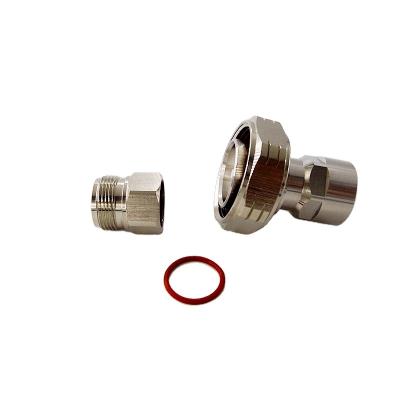 China 50ohm 7/16 DIN Electrical Wire Plug Flange RF Antenna Waterproof Male Coaxial Connectors For 1/2