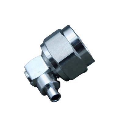 China RF Male Plug N Coaxial Right Angle Type RF Connector For .141 RG402 Cable for sale